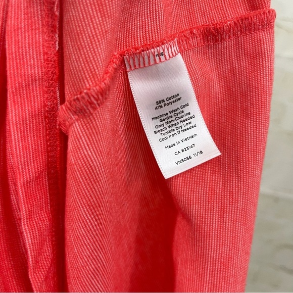 Talbots Orange Slit Tie Short Sleeve Top - Picture 7 of 8